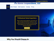 Tablet Screenshot of aplus-inspection.com